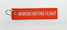 RNLAF Royal Netherlands Air Force Remove Before Flight sleutelhanger - 13 x 3 cm - origineel