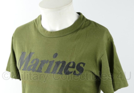 KMARS Korps Mariniers en USMC US Marines shirt groen - merk Rothco - maat Small - gedragen - origineel