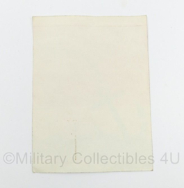 KM Koninklijke Marine Vakbonden Uw Veiligheid? Vergeet't maar! VMO en VBZ 1975 Rai Amsterdam protest sticker - 16 x 12 cm - origineel