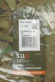 5.11 Men's Hot Weather Combat Shirt Multicam - maat Medium Regular - nieuw in verpakking - origineel