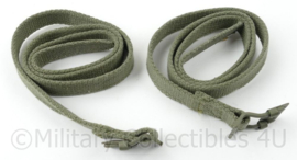 Paar US Army legstraps - 80 cm lang - origineel