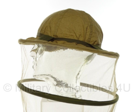 WO2 US Army mosquito hat KHAKI hoofddeksel met muggennet - origineel WO2