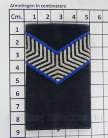 KMAR Koninklijke Marechaussee epauletten - marechaussee der 2de klasse - blauw - 5 x 8,5 cm - origineel