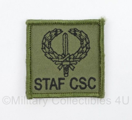 Defensie STAF CSC borstembleem - met klittenband - 5 x 5 cm - origineel