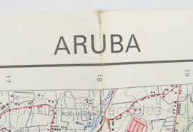 Defensie stafkaart Aruba blad 4 - schaal 1: 25.000 - 70 x 52,5 cm - origineel