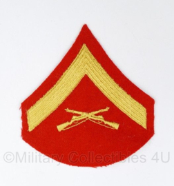 USMC US Marine Corps Lance Corporal mouwembleem ENKEL - 10 x 9 cm - origineel