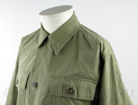 US Army HBT jacket pattern 47 - 100 cm borstomtrek - gedragen - origineel naoorlogs