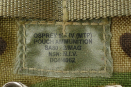 Britse leger Osprey Mk IV MTP pouch ammunition SA80 2x mag - 29 x 5 cm - nieuw - origineel