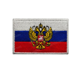 Russische Federatie landsvlag embleem Full Colour  - met klittenband - 8 x 5 cm - nieuw gemaakt