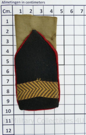 Defensie jaren 50 a 60 epauletten paar tropen - 9,5 x 4,5 cm - origineel