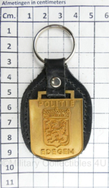 Belgische Politie Edegem sleutelhanger - 9 x 5 cm - origineel