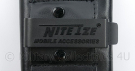 Nite Ize belt pouch voor telefoon zwart leder - 13,5 x 7,5 cm - origineel