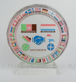 Glazen boru decoratie/ aandenken Netherlands Afghanistan ISAF - origineel