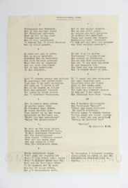 WO2 Nederlands Verzetsdocument Oproep tot het vieren van Koninginnedag 1940 - 28 x 21 cm - origineel