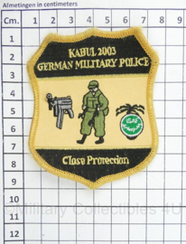 Bundeswehr embleem Kabul 2003 German Military Police Close Protection ISAF - zeldzaam - 9 x 7,5 cm - met klittenband - origineel