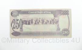 Irakees briefgeld Central Bank of Iraq 250 Dinars Saddam Hussein - origineel