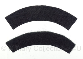 Arrestatieteam straatnamen set - zwart/wit - met klittenband - 9,5 x 3,5 cm