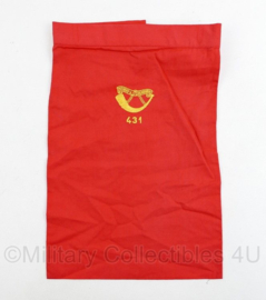 KL Nederlandse leger halsdoek 431 Infanterie Beveiligingscompagnie Menno van Coehoorn - rood - origineel