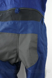 Damen blauwe motorbroek met bovenstuk - maat 50 - licht gedragen - origineel