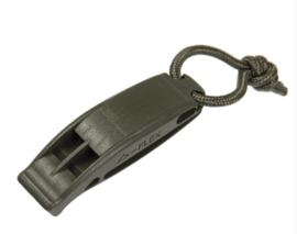 Tactical whistle - prijs per PAAR - groen, zwart of coyote