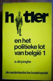 Boek A. De Jonghe - Hitler en het politieke lot van België