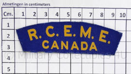 WO2 Canadese paar shoulder Titles RCEME CANADA Royal Canadian Electrical and Mechanical Engineers