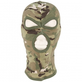 Balaclava Bivakmuts Multicamo - 3 gats katoen