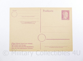 WO2 Duitse Postkarte den Fuhrer kennt nur Kampf  - 15 x 10,5 cm - origineel