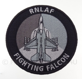 KLu Koninklijke Luchtmacht RNLAF Royal Netherlands Air Force "Fighting Falcon" -  met klittenband - diameter 10 cm