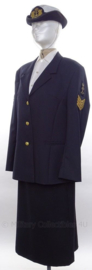 KM Koninklijke Marine DAMES uniform SET jasje, rok en hoed - met originele insignes - maat 40 - origineel