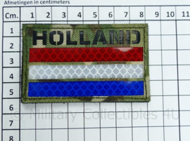 Nederlandse leger infrarood patch - Multicam - met klittenband - HOLLAND  - 5 x 8 cm