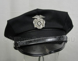 US Police Visor cap ZWART Politie