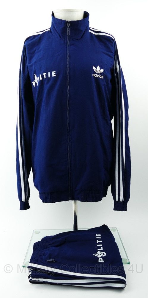 Nederlandse Politie Adidas Trainingsjas met broek - maat Large - licht gedragen - origineel
