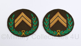 Nederlands leger companie sergeant majoor model 1963 chevrons - zeldzaam - 9,5 x 9 cm - origineel