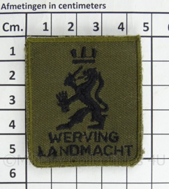 KL Landmacht borst embleem werving landmacht- met klittenband - afmeting 5 x 5 cm - origineel