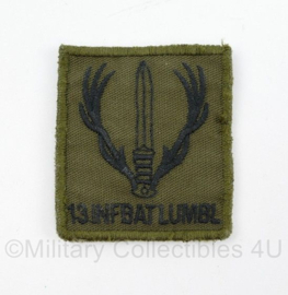 Defensie 13 INFBAT LUMBL 13e InfanterieBataljon luchtmobiel borstembleem - met klittenband - 5 x 5 cm - origineel