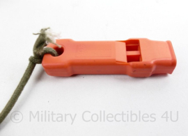 Defensie en KLU Luchtmacht Noodfluit emergency whistle oranje - origineel