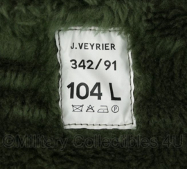 Franse leger parka met voering groen - maker J. Veyrier Paris - maat 104L - licht gedragen - origineel