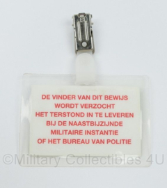 Open Dagen Klu Leeuwaren ID badge  2001 - origineel