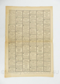 WO2 Duitse krant Tageszeitung nr. 193 19 augustus 1943 - 47 x 32 cm - origineel