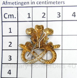 WO2 Britse cap badge South Staffordshire Regiment - 3 x 3 cm -  origineel