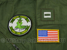 US Flyers Overall NOMEX type 1 Luchtmacht groen CAPTAIN - CWU 27 - maat 44L = 54 lang- origineel