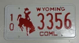 Orgineel Amerikaans nummerbord Wyoming