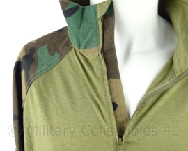 KMARNS Korps Mariniers US woodland forest camo Ubac Permethrine insectenwerend shirt - maat Large - nieuw - origineel Defensie