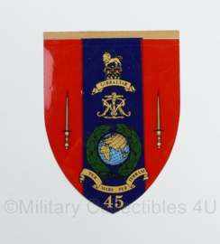 Britse leger 45 Commando RM Royal Marines sticker - 11,5 x 8,5 cm - origineel