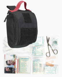 25-delige Tactical First Aid kit EHBO kit in Molle pouch IFAK met inhoud Made in Germany Leine Werke GMBH - ZWART