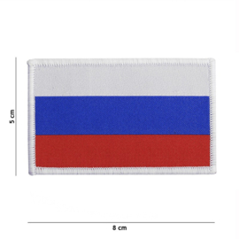 Uniform landsvlag Rusland stof fijn geweven met klittenband - 8 x 5 cm