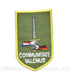 Nederlands Duitse  corps DT2000 embleem Communitate Valemus - 8 x 5 cm - origineel