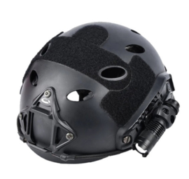 Tactical helmet flashlight voor in de rails van de MICH FAST helm