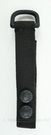 Defensie SPE koppel lus extra lang zwart (of 2 losse lussen- 16,5 x 2,5 x 1,5 cm - origineel